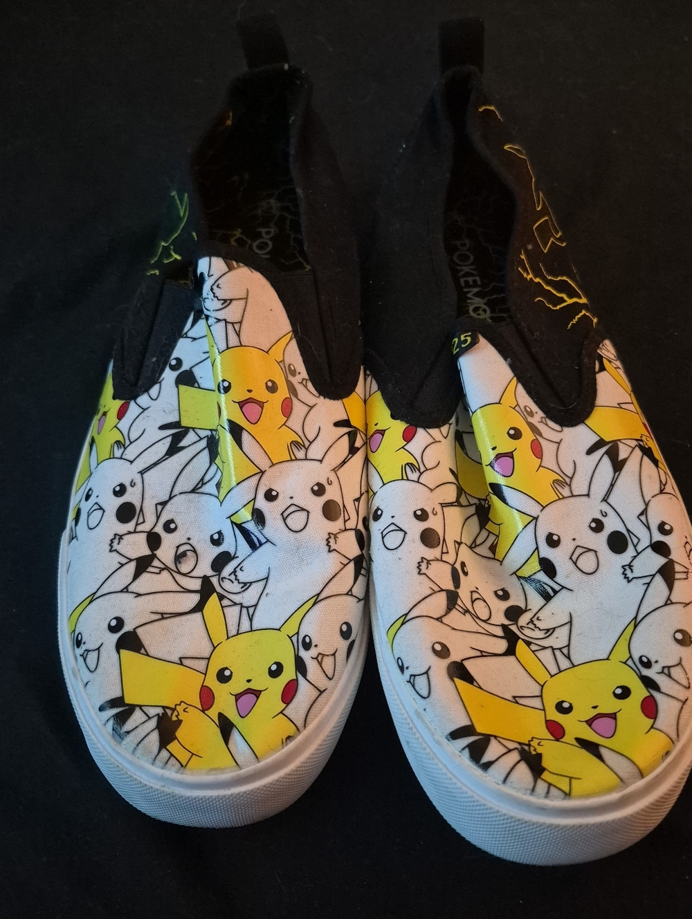 Pokemon Pikachu Slip-On Shoes - Yellow, Black & White